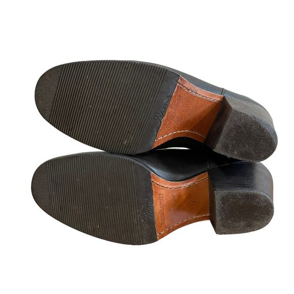 Rachel Comey Size 7 Booties Mars Ankle Boots Leather Black Slip-on Stacked Heel - Picture 5 of 13